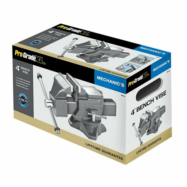 Cromo 4 in. Heavy Duty Swivel Bench Vise CR3309206